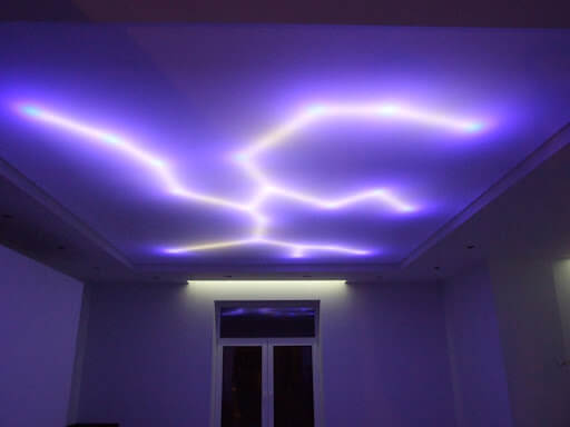 Sufit napinany z podświetleniem LED